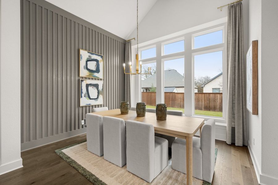 Furnished interior in a model home at Redden Farms in Midlothian (Image 6).