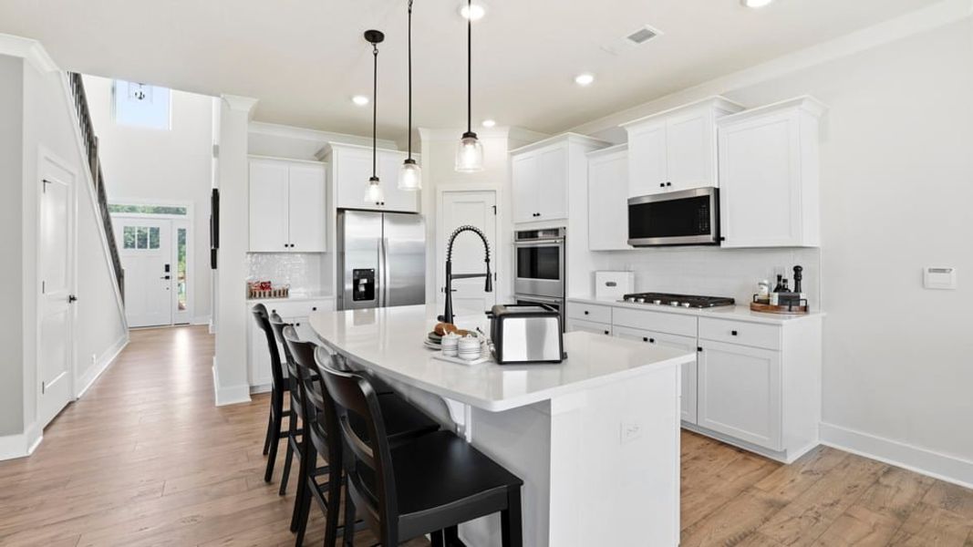 Furnished interior in a model home at Harrison Valley in Simpsonville (Image 7).