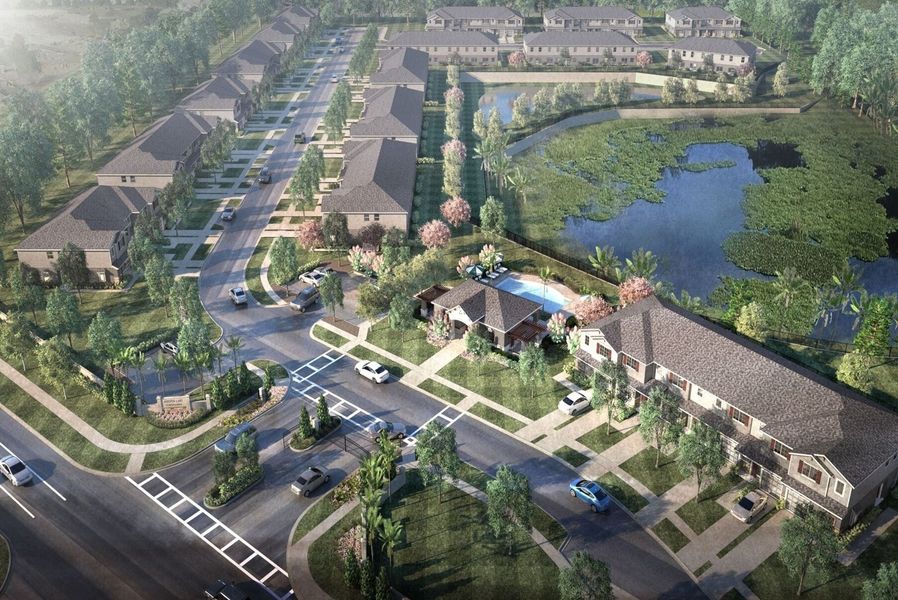 Image 12 of the Hidden Lake Townhomes community in Apopka, FL.