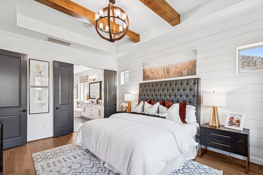 Furnished interior in a model home at Grand Central Park 55' Homesites in Conroe (Image 19). Furnished interior in a model home at Grand Central Park 55' Homesites in Conroe (Image 19).