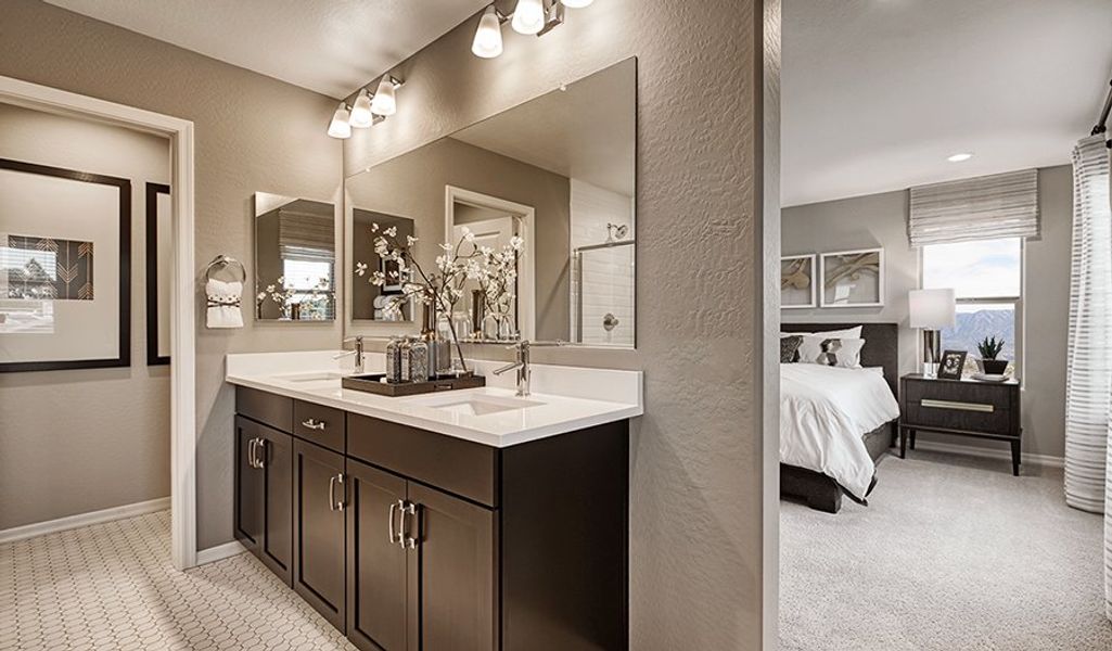 Furnished interior in a model home at Seasons at Baker Farms in Phoenix (Image 29).