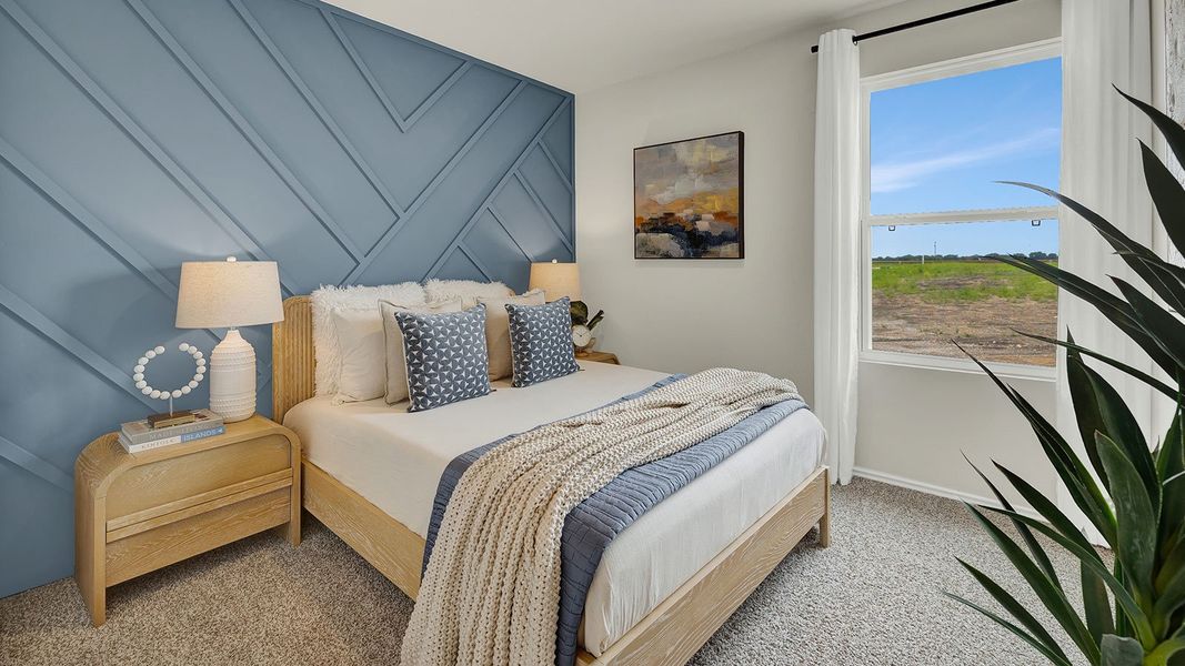 Furnished interior in a model home at Lantana in Lockhart (Image 16).