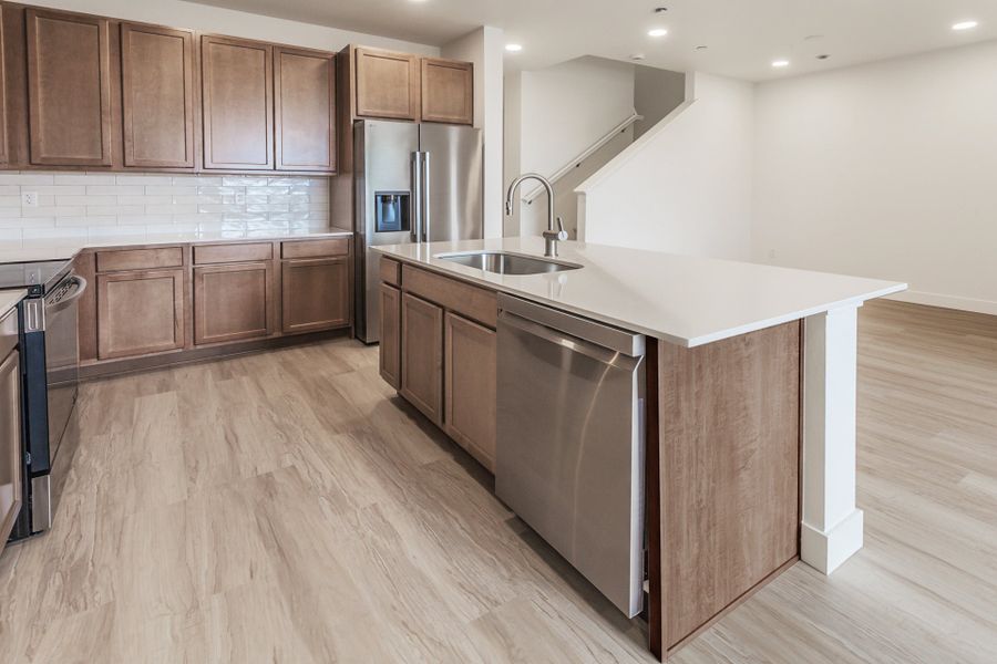 Furnished interior in a model home at Timnath Ranch Townhomes in Timnath (Image 39).
