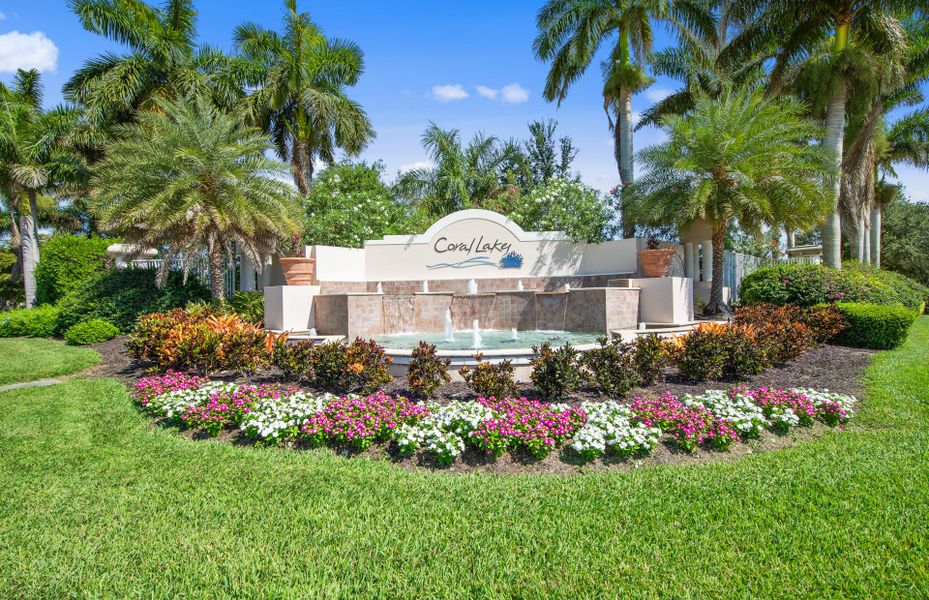 New Build Community entrance located in Cape Coral, Florida offering move in ready homes