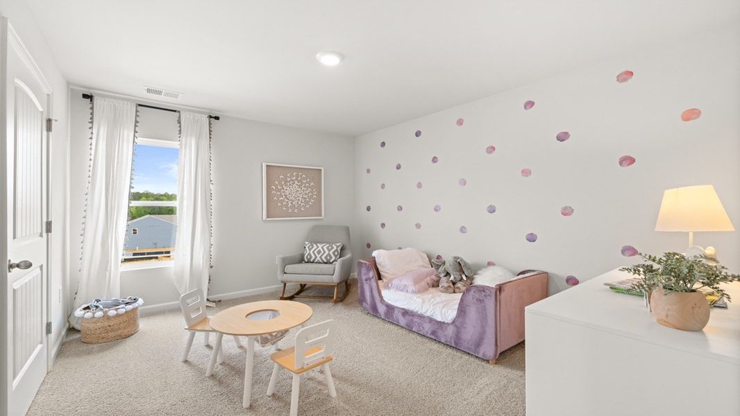 Furnished interior in a model home at Oakleigh Glen in Dallas (Image 19).