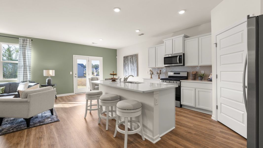 Furnished interior in a model home at Poplar Preserve in Newnan (Image 10). Furnished interior in a model home at Poplar Preserve in Newnan (Image 10).