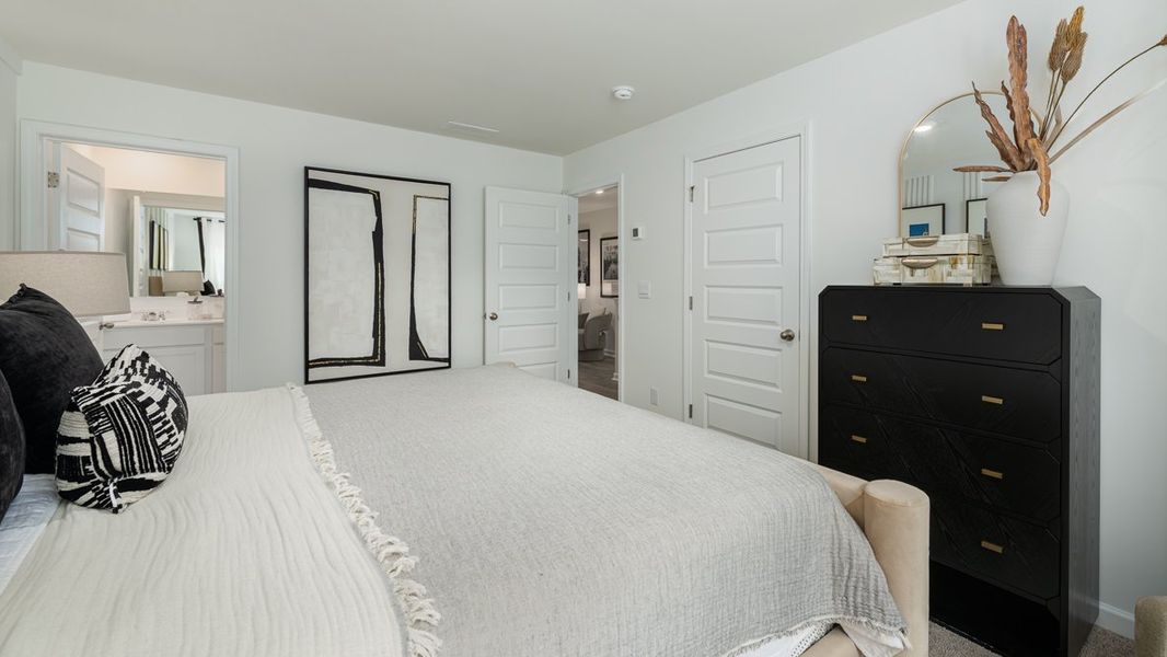 Furnished interior in a model home at Wellington Park in Lithonia (Image 18).