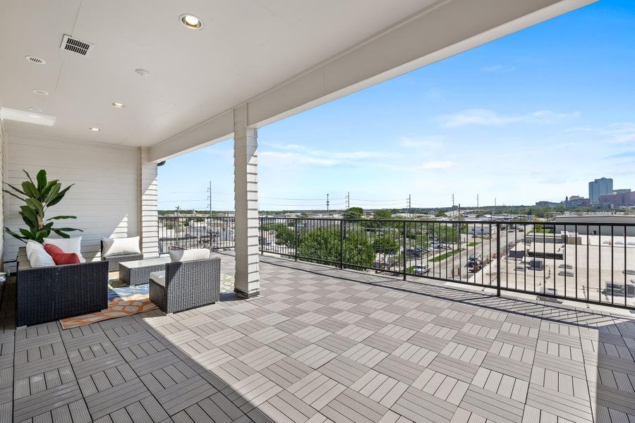 Furnished interior in a model home at Foundry Row in Dallas (Image 18). Furnished interior in a model home at Foundry Row in Dallas (Image 18).