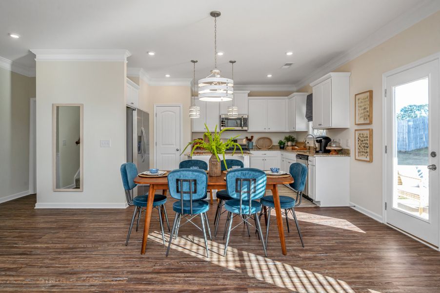 Furnished interior in a model home at Bryson Farms in Byron (Image 6).