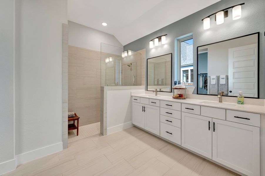 Furnished interior in a model home at The Woodlands Hills - Reserve Collection in Willis (Image 18).