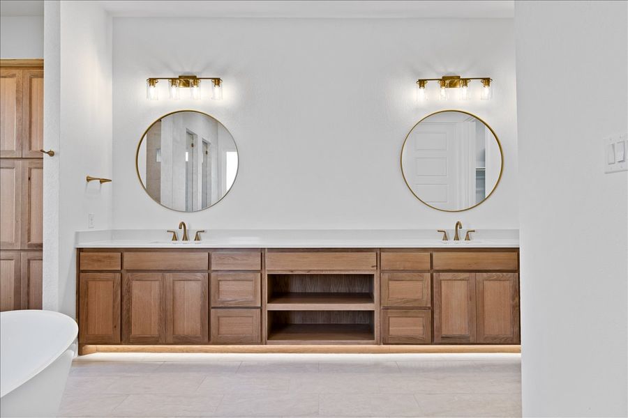 Furnished interior in a model home at Stardust Ranch in Northlake (Image 14).