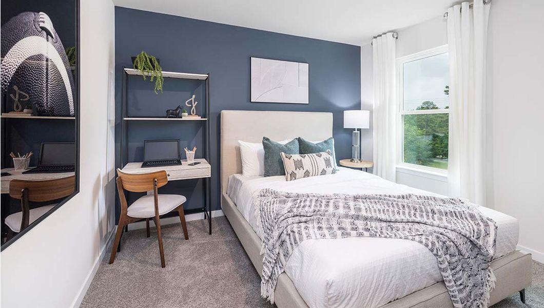 Furnished interior in a model home at Cardinal Creek in Charlotte (Image 24).