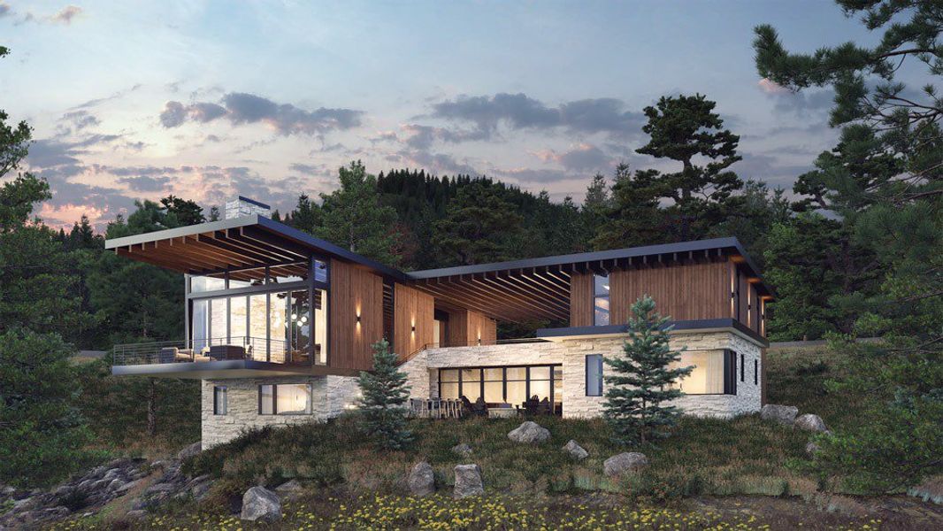 Front exterior of a home in the Canyon Pines community, located in Arvada, CO (Image 16). Front exterior of a home in the Canyon Pines community, located in Arvada, CO (Image 16).