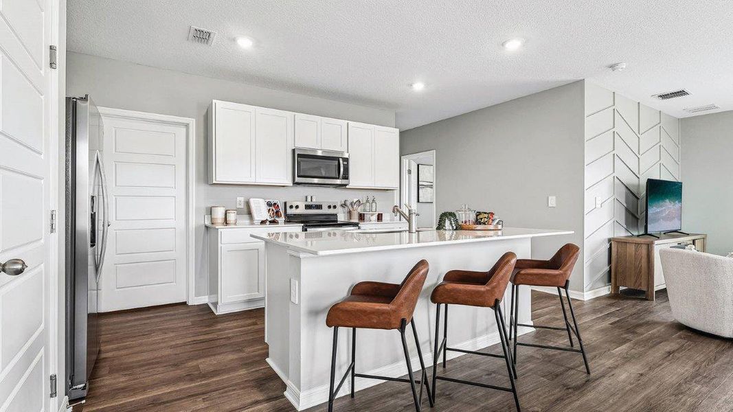 Furnished interior in a model home at Wynnstone in Davenport (Image 18).