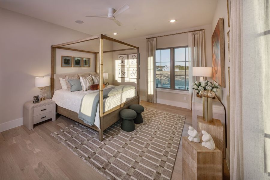 Furnished interior in a model home at Dean Farms in Lucas (Image 40).