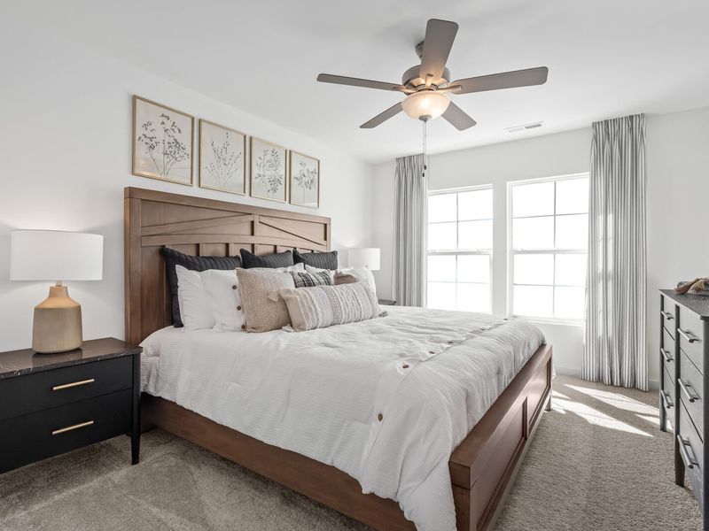 Furnished interior in a model home at The Towns at Red River in Gallatin (Image 13).