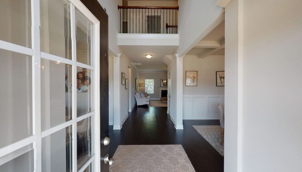 Furnished interior in a model home at Cove Lake Estates in Conley (Image 24).