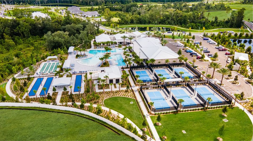 Angeline sport courts aerial