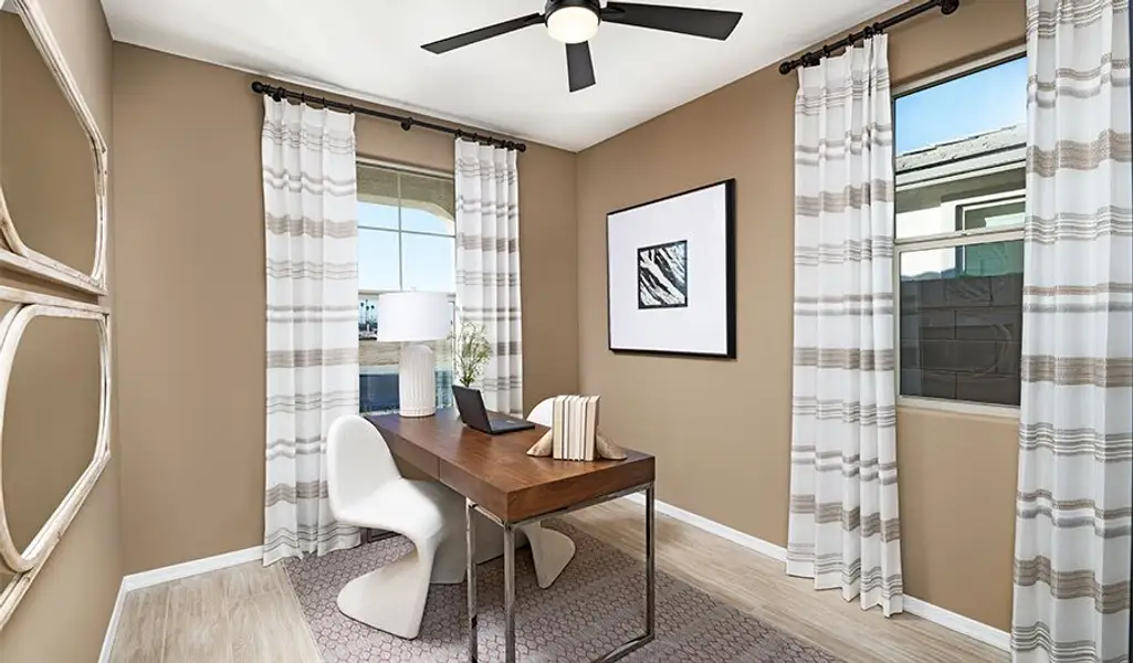 Furnished interior in a model home at Fusion at Avalon Crossing in Mesa (Image 18).