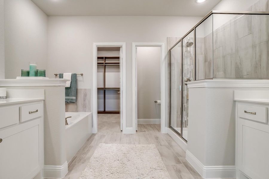 Furnished interior in a model home at Creekview Farms in Greenville (Image 31).