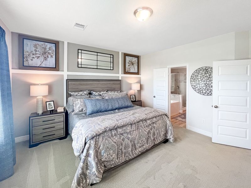 Furnished interior in a model home at Trails at Woodhaven Lakes in La Marque (Image 11).