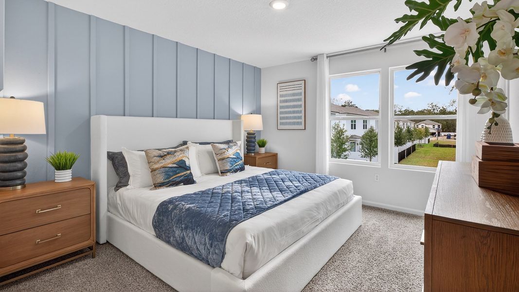 Furnished interior in a model home at Irongate Villas in Jacksonville (Image 18).