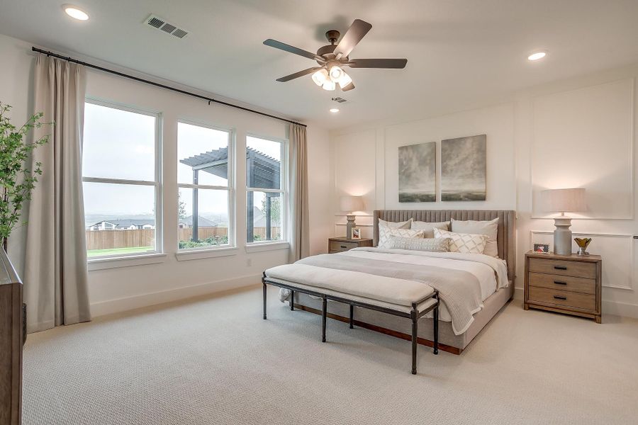 Furnished interior in a model home at Sweetgrass in Fort Worth (Image 27).