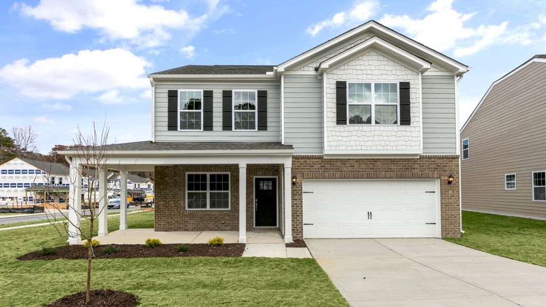 Front exterior of a home in the Bentridge community, located in Rocky Mount, NC (Image 16).