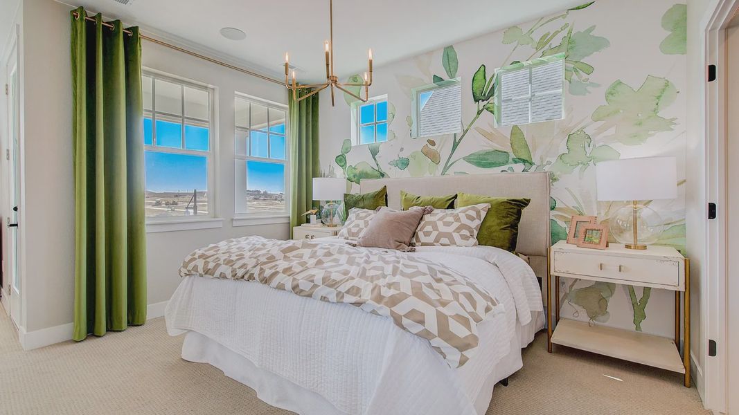 Furnished interior in a model home at Westerly in Erie (Image 36).