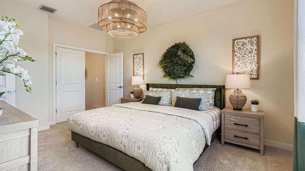 Furnished interior in a model home at Lakeside Landing in Royal Palm Beach (Image 8).