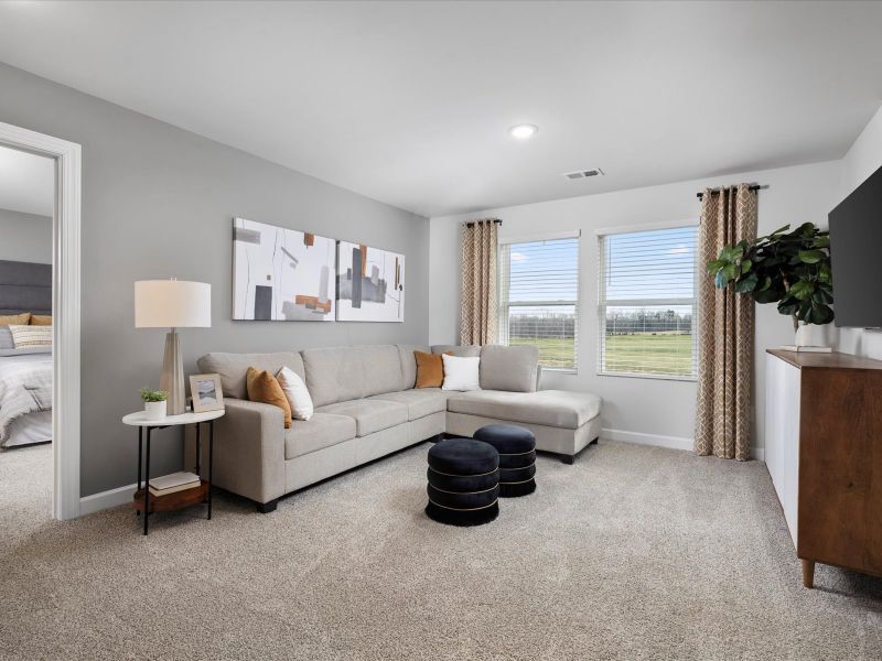 Furnished interior in a model home at The Farm at Wells Creek - Signature Collection in Gray Court (Image 20). Furnished interior in a model home at The Farm at Wells Creek - Signature Collection in Gray Court (Image 20).