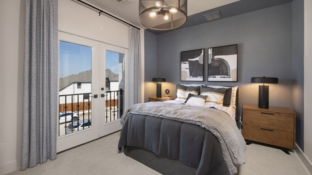 Furnished interior in a model home at Palmera Ridge 60' in Leander (Image 37).