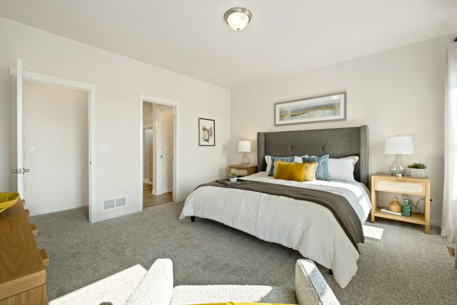 Furnished interior in a model home at Lochbuie Station in Lochbuie (Image 11). Furnished interior in a model home at Lochbuie Station in Lochbuie (Image 11).