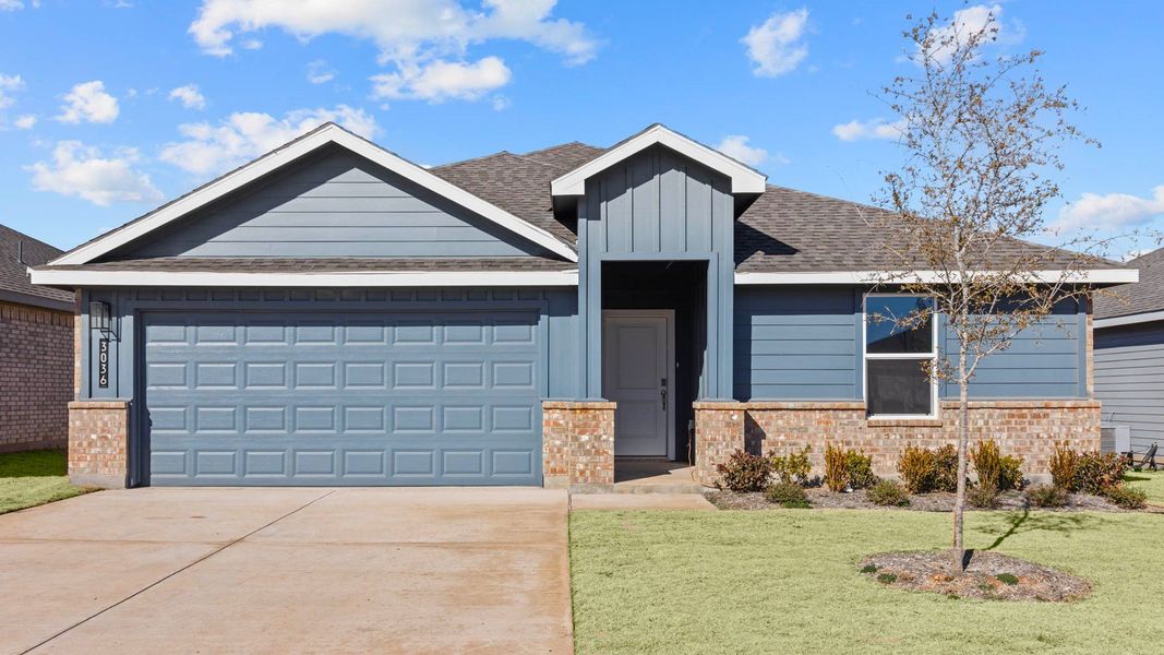 Front exterior of a home in the Faculty Row community, located in Abilene, TX (Image 1).