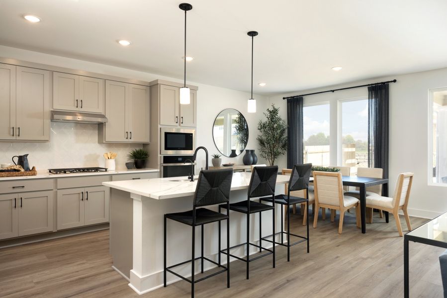 Furnished interior in a model home at Sage Collection – Freedom at Anthem in Kyle (Image 6). Furnished interior in a model home at Sage Collection – Freedom at Anthem in Kyle (Image 6).