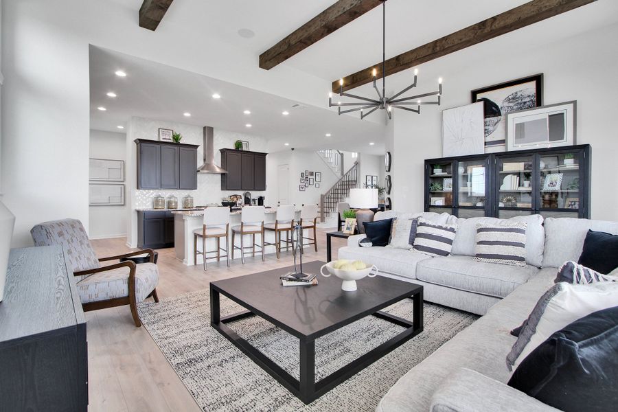 Furnished interior in a model home at Canterra Creek  60' in Iowa Colony (Image 35).