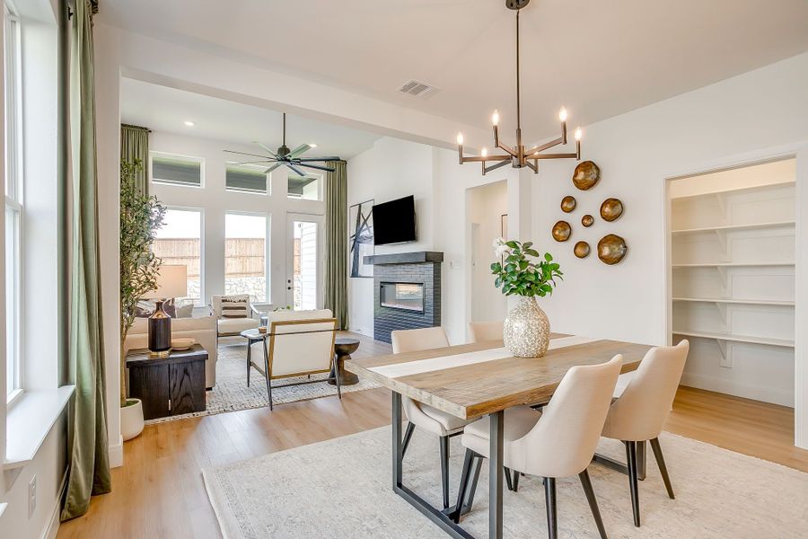 Furnished interior in a model home at Creekside in Royse City (Image 33).