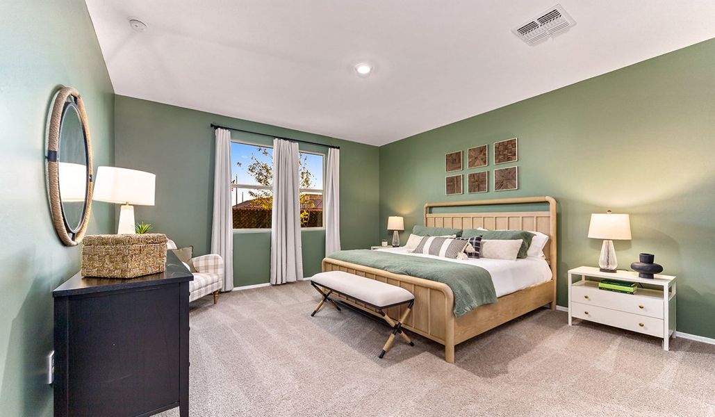 Furnished interior in a model home at Coronet at Gladden Farms in Marana (Image 57).
