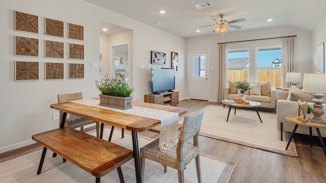 Furnished interior in a model home at Cornerstone in Rockdale (Image 22).