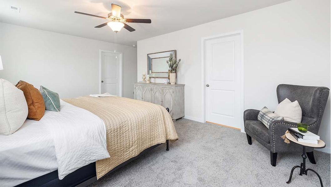 Furnished interior in a model home at Cardinal Creek in Charlotte (Image 30).
