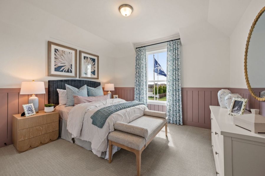 Furnished interior in a model home at Meadow Run in Melissa (Image 22). Furnished interior in a model home at Meadow Run in Melissa (Image 22).