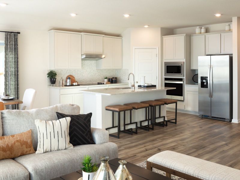 Furnished interior in a model home at Lantana - Classic Series in Marion (Image 5).