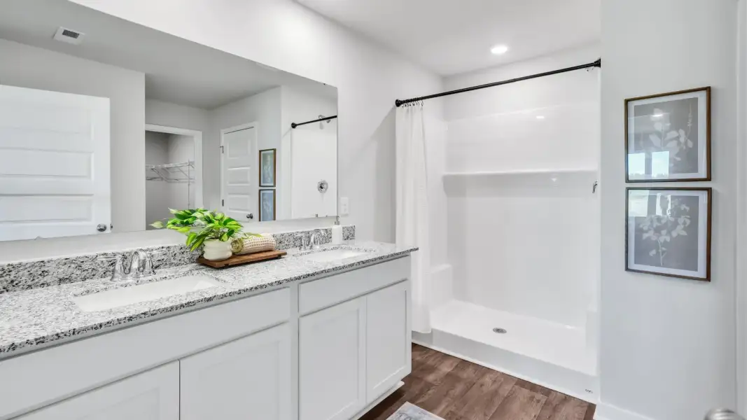 Furnished interior in a model home at Caspian Ridge in Richlands (Image 15).