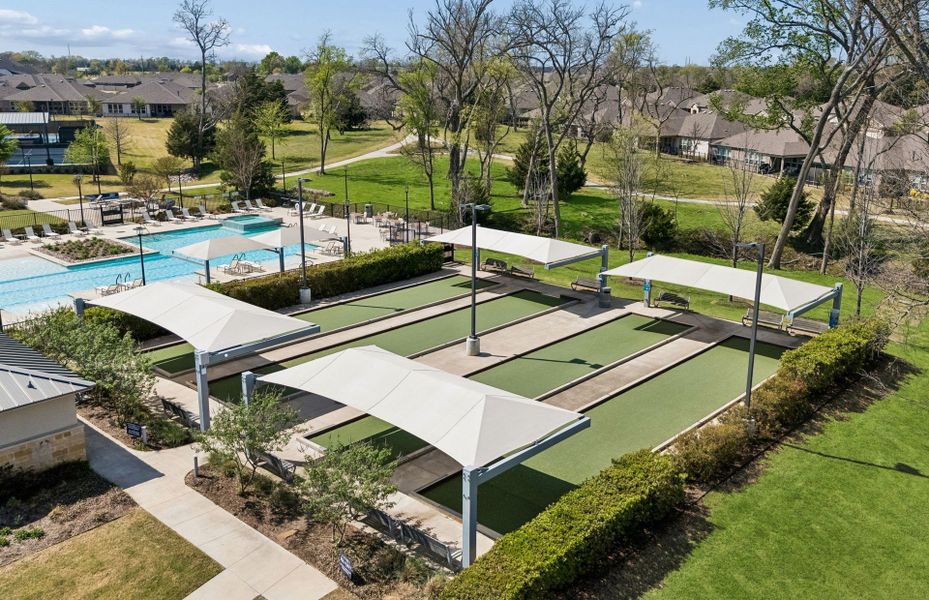 View of sport courts