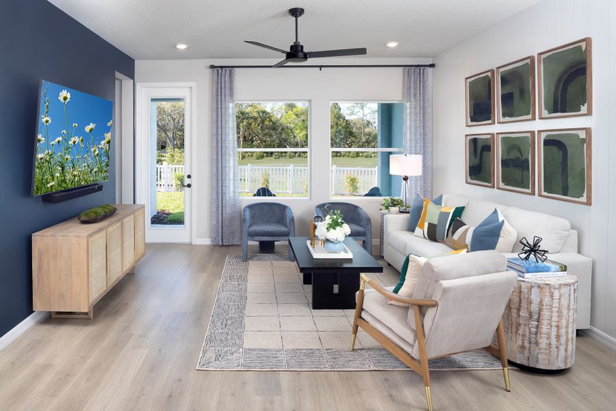Furnished interior in a model home at Eastlyn in Bradenton (Image 10).
