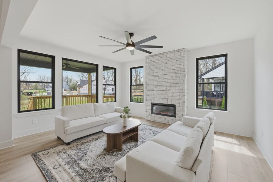 Furnished interior in a model home at Cambria in White House (Image 7). Furnished interior in a model home at Cambria in White House (Image 7).