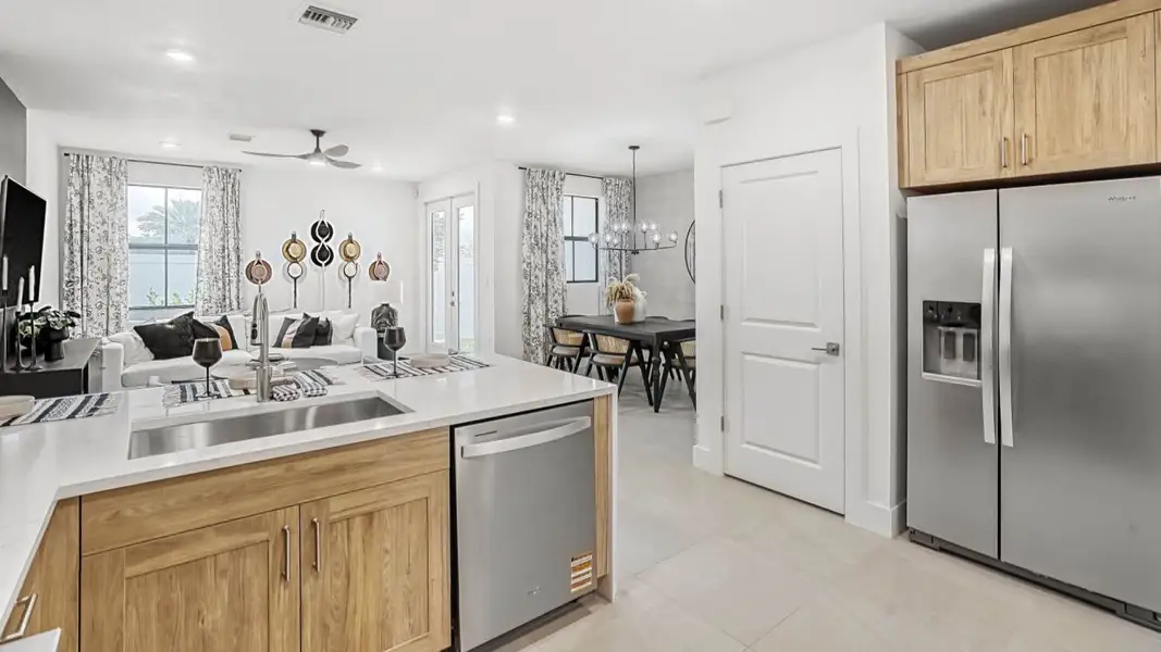Furnished interior in a model home at Vineyards in Davie (Image 7).