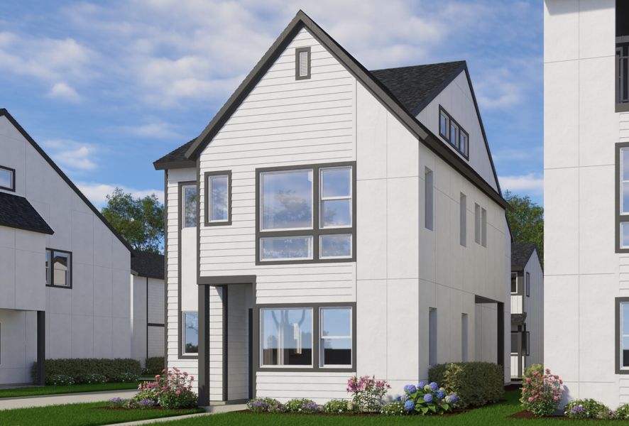 Front exterior of a home in the In Town community, located in Houston, TX (Image 1). Front exterior of a home in the In Town community, located in Houston, TX (Image 1).