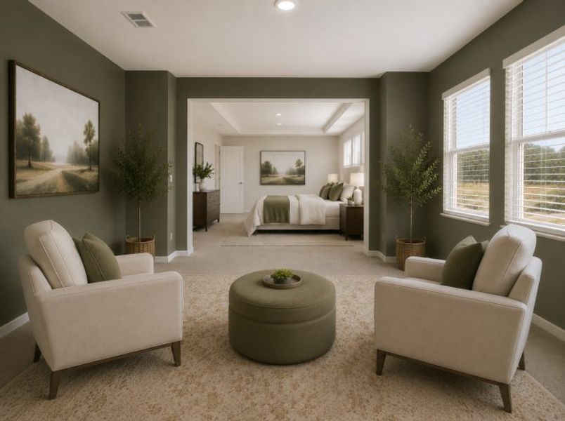 A living room with white furniture. A living room with white furniture.