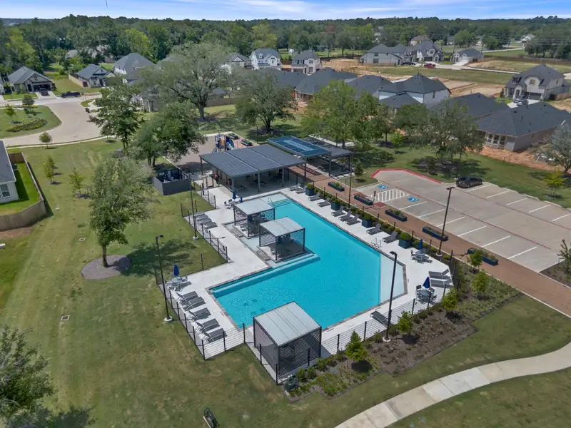 Aerial view of the Ellerden community in Tomball, TX, showing layout and nearby surroundings (Image 1). Aerial view of the Ellerden community in Tomball, TX, showing layout and nearby surroundings (Image 1).